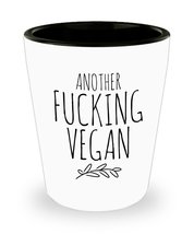 Funny Shot Glass For Vegan 1.5oz - Another Fucking Vegan - Vegetarian Birthday G - £10.09 GBP