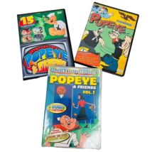 Popeye 3 Dvds Popeye &amp; Friends The Sailor Man Sweet Pea Olive Oil Whimpy Brutis - £23.89 GBP