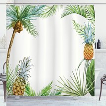 Pineapple Watercolor Shower Curtain 69x70 inches - $1,627.38 MXN