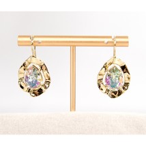 Alexis Bittar Crystal Ancient Coin Large Drop Earrings NWT - $162.86
