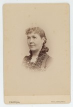 Antique 1886 Cabinet Card Beautiful Woman Named Eliza Fleming Philadelphia, PA - £11.16 GBP
