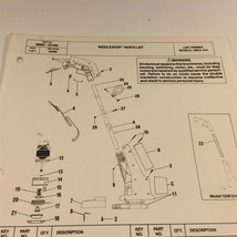 1985 Weed Eater Model 1208 1210 Line Trimmer Parts List 66667 12/1/85 - $14.99