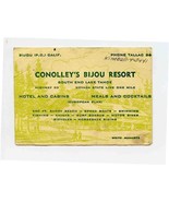 Conolley&#39;s Bijou Resort Ad Card Highway 80 South Lake Tahoe Bijou Califo... - £21.65 GBP