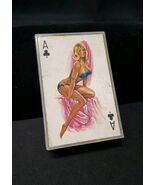 Vintage Sexy Pin-up Girl Fake Deck Of Cards Gag Gift Hand Shock Shocker Box - $356.83 MXN