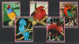 Equatorial Guinea 1976 Very Fine MLH Precancel Stamps Set &quot; Australia Birds &quot; - £0.86 GBP