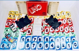 UNO Deluxe Version Game #3001 Circa 1986/1976 Double Decks Plus Many Ext... - $27.83