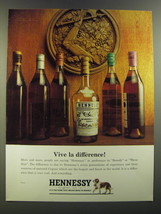 1964 Hennessy Cognac Ad - Vive la difference - $18.49