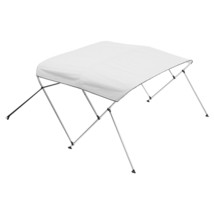 3 Bow Boat Bimini Tops 6&#39;Lx(61&quot;-66&quot;)W x 46&quot;H Awning Canopy Light Grey - $138.99