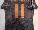 Gabriel Martinelli Arsenal Europa League Match Black Away Soccer Jersey ... - $90.00