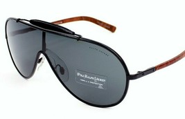 Polo Ralph Lauren - PH3074PQ - Sunglasses 902887 Matte Black Gray - $199.95