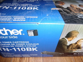 New Genuine Sealed Box Brother TN-110BK Black Cartridge - $60.00