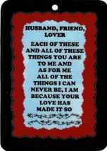 2030LS 5&quot; x 7&quot; Laminated Sign Husband Friend Lover.......Inspirational Saying - £6.35 GBP