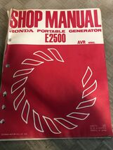 Honda Portable Generator E2500 AVR Service Shop Repair Manual OEM Loose ... - $11.65