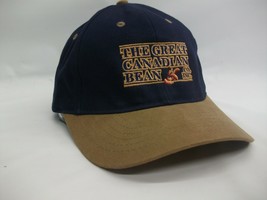 The Great Canadian Bean Co Inc Hat Blue Beige Strapback Baseball Cap - £12.73 GBP