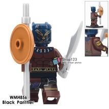 Single Sale T&#39;Challa Fight for the throne Marvel Black Panther Minifigures Toy - £2.33 GBP