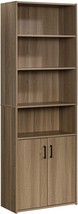 Sauder Beginnings Bookcase with Doors, L: 24.65&quot; x W: 11.65&quot; x H: 71.14&quot;, Summer - £87.92 GBP