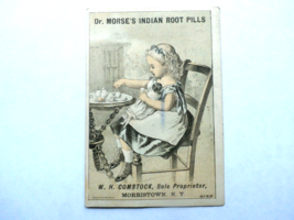 Dr. Morse&#39;s Indian Root Pills Victorian Card W. H. Comstock Morristown N.Y. - £3.58 GBP