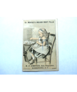 DR. MORSE&#39;S INDIAN ROOT PILLS VICTORIAN CARD W. H. COMSTOCK MORRISTOWN N.Y. - £3.57 GBP