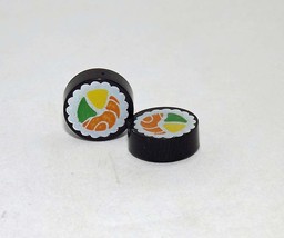 Sushi fish food set of 2 brick pieces Minifigure US Toy - $37.54 MXN