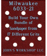 Build Your Own Bundle Milwaukee 6033-21 1/4 Sheet No-Slip Sandpaper - 17... - £0.77 GBP