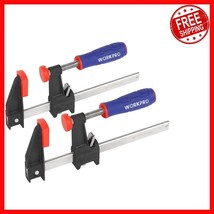 Ergonomic Quick-Release Bar Clamps - 6-Inch F Clamps with Strong 600 lbs... - $38.79