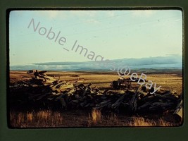 1978 Dark Sky Horizon Abandoned Farm Equipment Wyoming Ektachrome 35mm Slide - £3.10 GBP