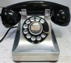 Western Electric  Model 302 Rotary Telephone Polished Aluminum 1930 - $391.05