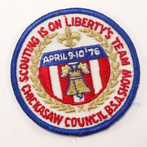 Vtg Red 1976 April 9-10th Show Chickasaw Council Boy Scouts of America B... - $10.52
