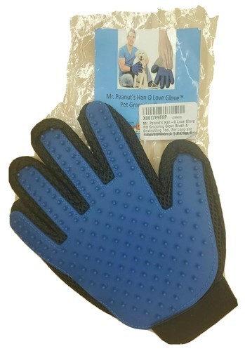 Pet Hair Remover Glove Brush Dog Cat Grooming Massage Soft Bath Desheddi... - £3.64 GBP
