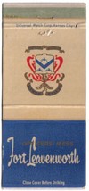Texas Matchbook Cover Fort Leavenworth Officers Mess  - £1.55 GBP