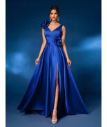 Trendy TRON Women's Maxi A-Line Dress, V-Neck, Sleeveless, Formal Evenin... - $119.56