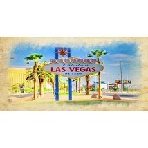 Plasticville Billboard Glossy Insert Las Vegas - £4.80 GBP