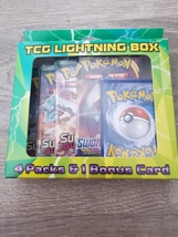 Pokemon Tcg Lightning Box 4 Booster Packs (10 Cards Per Pack) &amp; 1 Bonus Card  - $80.00