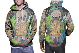 Cute Pizza Dog    Mens Graphic Pullover Hooded Hoodie - £27.79 GBP+