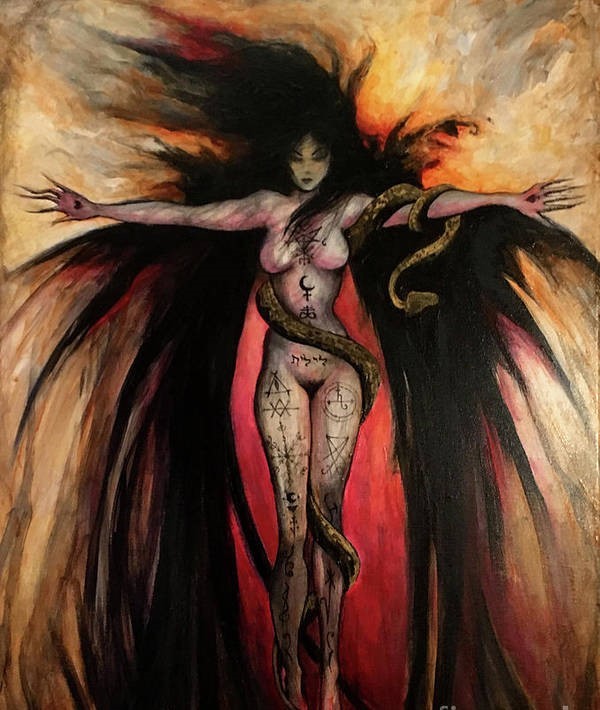 QUEEN DEMON ANGEL SUCCUBUS VAMPIRE LILITH Direct Binding by izida - $343.00