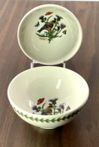 2- Matching Portmeirion Botanic Garden Birds Goldfinch Dipping Fruit Sal... - £24.90 GBP