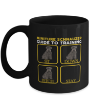 Coffee Mug Funny Miniature Schnauzer Guide To Training Dog Pet Doggie  - £15.89 GBP