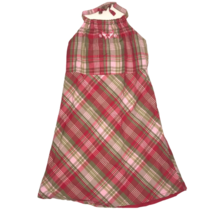 GAP Red Plaid Butterfly Halter Neck Dress Girls 3T - £7.67 GBP