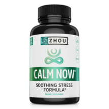 Zhou Calm Now Soothing Stress Support Supplement Exp 10/2023 - $9.89