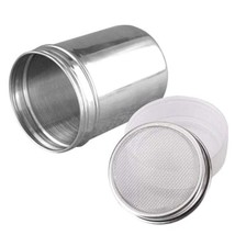 Stainless Steel Fine Mesh Shaker Cinnamon Icing Sugar Powder Cocoa Flour Chocola - $11.99