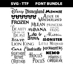 23 Cartoon Font SVG TTF Font For Cricut Silhouette Cutting Crafting Canv... - £3.05 GBP