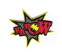 Batman 1960&#39;s TV Series Ka-Pow Logo Embroidered Iron On Patch NEW UNUSED - £6.16 GBP