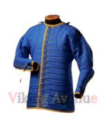 Medieval Viking Gambeson Padded Protective Armor Full Sleeve Cotton Fabric LarpA - $76.72 - $98.99
