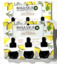 2 Packs Of 3 Air Wick Botanica Fresh Pineapple &amp; Tunisian Rosemary Oil - £25.57 GBP