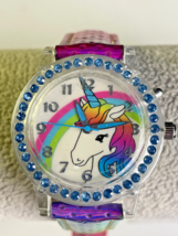 Accutime WN5134WM Unicorn Multicolored Quartz Analog Women's Watch Needs Battery - $8.90