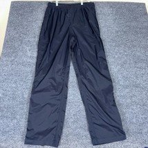 LL Bean Pants Mens Large Tall 33x32 Navy Blue 100% Nylon Ripstop Elastic... - $25.73