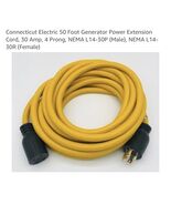 50 Foot Generator Power Extension Cord, 30 Amp, 4 Prong, NEMA L14-30P (M... - $222.28 CAD
