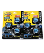 2 Pack Of 3  Pennzoil New Car Scent Vent Clips Air Freshener 30 Day - $41.14 CAD