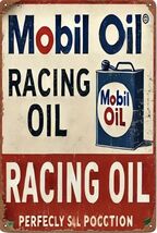 Mobil Exxon Retro Vintage Gas Gasoline Oil Tin Sign 8x12 inches Station C - $46.09 CAD