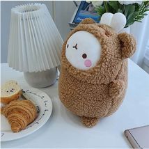 Molang Boucle Stuffed Animal Rabbit Plush Toy 9.8 inch Teddy Bear Costume(Brown) image 4